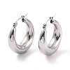 Non-Tarnish 304 Stainless Steel Chunky Hoop Earrings for Women X-EJEW-F280-06C-P-2