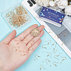 120Pcs 304 Stainless Steel French Earring Hooks with Coil STAS-SC0008-47-3