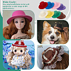  8Pcs 8 Colors EVA Cloth Round Fascinator Hat Base for Millinery AJEW-NB0005-58-4