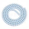 Baking Painted Pearlized Glass Pearl Bead Strands HY-N002-3mm-A05-3