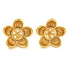 Rack Plating Brass Stud Earring Findings KK-T072-01G-1