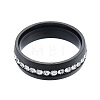 Crystal Rhinestone Flat Finger Ring RJEW-N043-11E-2