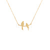 304 Stainless Steel Birds on the Branches Cutout Silhouette Pendant Necklaces for Women WG41729-01-3