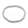 Brass Beaded Stretch Bracelets for Men Women BJEW-G736-04P-5