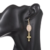 Alloy Enamel Hoop Earrings EJEW-JE06921-5