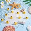 50Pcs Resin Ornaments Cute Little Yellow Duck Ornaments DIY Landscaping JX882A-5