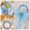 3Rolls 3 Styles Fishtail Yarn/Polyester Iridescent Ribbon for Bowknot Making OCOR-TA0004-19-8