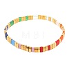 Rainbow Bohemian Style Glass Beads Stretch Bracelets RM1844-28-1