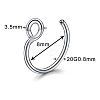 316 Surgical Stainless Steel Clip on Nose Rings WGA7223-12-5