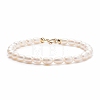 Grade A Natural Pearl Beaded Bracelets with Brass Spring Ring Clasps for Women X-BJEW-JB08037-1