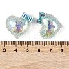 Transparent Epoxy Resin Heart with Bowknot Decoden Cabochons CRES-M034-07C-3