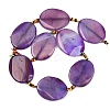 Natural Banded Agate Beads Strands G-P605-L02-05-3