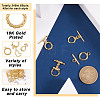  Jewelry 24 Sets 6 Style Brass Toggle Clasps KK-PJ0001-18-11