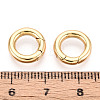 Brass Spring Gate Rings KK-T078-20G-02-3