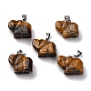 Natural Tiger Eye Pendants G-B127-05P-06-2