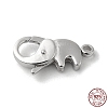 Rhodium Plated 925 Sterling Silver Lobster Claw Clasps STER-D003-59C-P-1