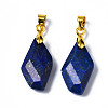 Natural Lapis Lazuli Pendants G-Q998-008A-2