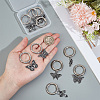 10Pcs 5 Style Alloy Enamel Shoes Charms HJEW-PH02496-3