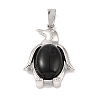 Natural Obsidian Pendants G-A224-02P-04-1