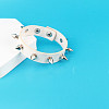 Punk-style Imitation Leather Bangles FS-WG587D3-05-1