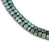 Electroplate Non-magnetic Synthetic Hematite Beads Strands G-I175-09F-2