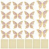 Paper 3D Butterfly Decorations DIY-WH0308-366-1