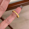 Brass with Crystal Rhinestone Finger Rings FS-WG26438-04-1