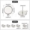 304 Stainless Steel Stud Earring Settings STAS-UN0019-14P-3