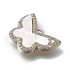 Brass Micro Pave Cubic Zirconia Pendants KK-Q035-05P-2