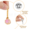 SUPERFINDINGS 2Pcs 2 Colors Brass Hollow Round Cage Pendant Decorations AJEW-FH0004-30-4