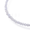 Natural Light Blue Agate Bead Bracelets BJEW-JB04555-03-2