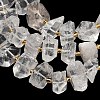 Natural Quartz Crystal Beads Strands G-F833-S01-01-4