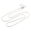 201 Stainless Steel Round Snake Chain Necklaces for Women NJEW-G140-06B-P-1-1