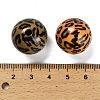 Printed Opaque Acrylic Beads SACR-F015-01B-3