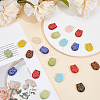 40Pcs Owl Glass Beads GLAA-PA0001-65-4