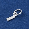 925 Sterling Silver Letter Charms STER-C012-01S-I-2