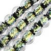 Handmade Foil Glass Beads Strands FOIL-Q002-01A-03-1