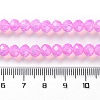 Baking Painted Transparent Glass Beads Strands DGLA-A034-J6MM-D05-4