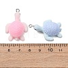 Opaque Resin Pendants FIND-H069-04P-2