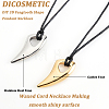 DIY 3D Fangtooth Shape Pendant Necklace Making Kit DIY-DC0001-67-4