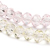 Transparent Painted Glass Beads Strands X1-DGLA-A034-T6mm-A25-4