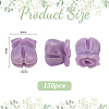 150Pcs Opaque Resin Imitation Shell Beads RESI-PH0002-77B-2
