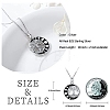 Rhodium Plated 925 Sterling Silver Tree of Life Pendant Necklaces PW-WGD3068-01-5