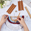 24Pcs Carbonized Bamboo Knitting Needles TOOL-CL0001-10-3