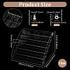 Transparent Acrylic 6 Layers Nail Polish Display Rack ODIS-UN0001-22C-2