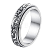 Rotatable Titanium Steel Finger Rings PW-WGFD7F6-02-4