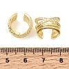 Brass Micro Pave Cubic Zirconia Cuff Earrings for Women CU-CBAE7DF-19G-5