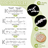 4Pcs 4 Styles Brass Pave Clear Cubic Zirconia Flower Butterfly Connector Charms KK-TA0008-72S-4