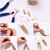 Fashewelry Zinc Alloy Rhinestone Strass Chains FIND-FW0001-30G-5