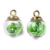 Glass Ball Pendants GLAA-TD003-01C-2